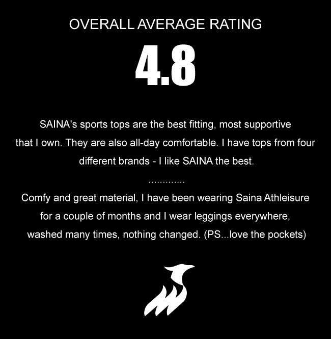 Why SAINA Athleisure is Proud of Our 4.8 Customer Review Average